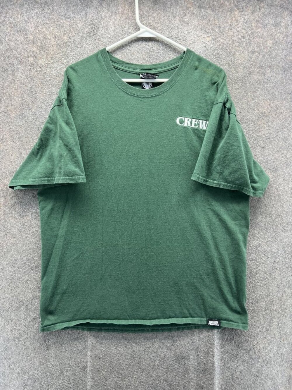 Broken Promises Shirt Mens XL Green Emotional Roller Coaster Tour Graphic Crew